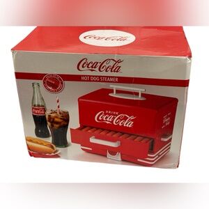 NEW Retro Coca-Cola Electric Red Hot Dog Steamer ~ Large